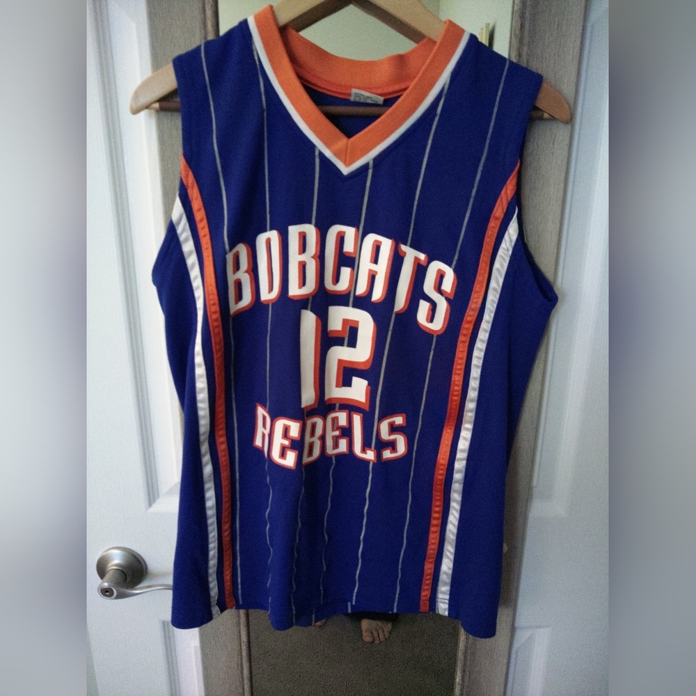 Bobcats Rebels Blue and Orange Jersey